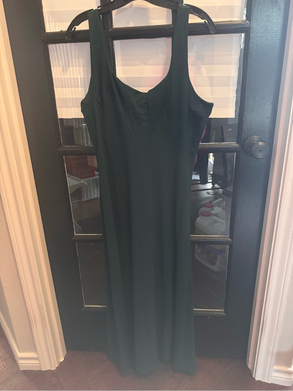 Classic Dark Green Sleeveless Maxi Dress